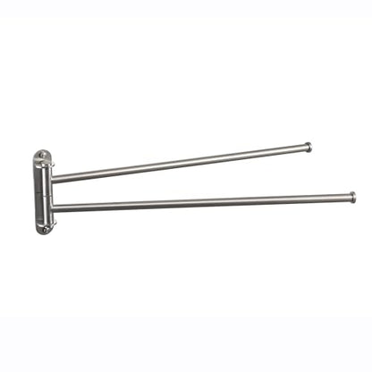 KES 19.5-Inch Bathroom Towel Rack, Swivel Towel Rack 2-Arm, Swing Out Double Towel Bar Wall Mounted, SUS304 Stainless Steel Brushed Finish, A2103S2L50-2 | SUS304 Stainless Steel, Swing-Out Design, 22 Lb Load Capacity, Anti-Drop End Caps, Includes Mounting