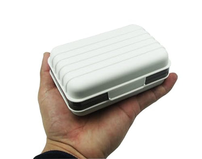 2 Pack Travel Soap Case Holder,Portable Soap Box with Draining Layer for Shower,Bathroom,Camping,Hiking,Gym (White) - color: 2 Pack White Travel Soap Case