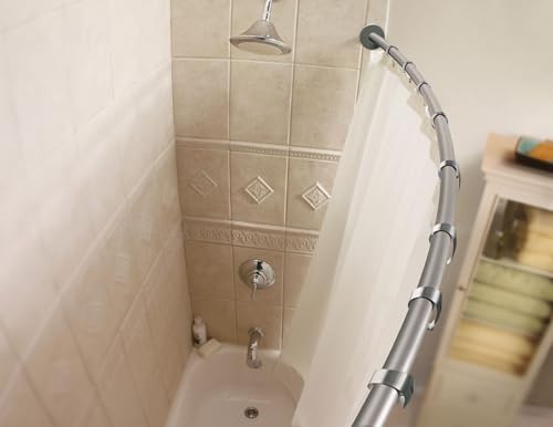 Moen CSR2145BN 5-Foot Curved Shower Rod, Brushed Nickel - color: Brushed Nickel