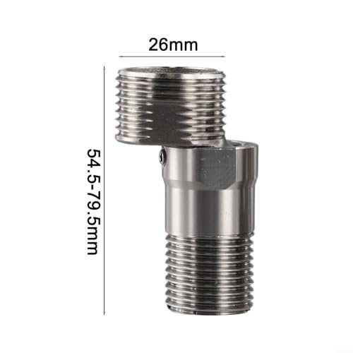 Shower Head Swivel Ball Adapter, Swivel Head Connector, Shower Angle Conversion Component, Fits Fixed, Hand Held & Rain Shower Heads(2PCS) - size: 2PCS
