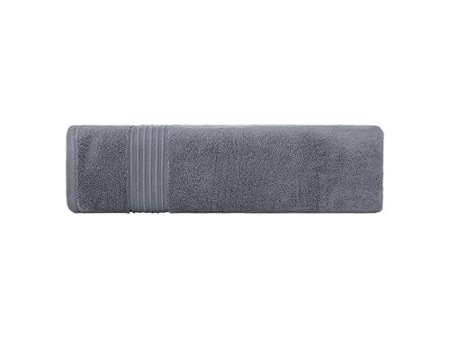 Milara Plush Turkish Cotton Bath Sheet, Anthracite, 700 GSM, 35x70 in | Oversized 35x70in | 700 GSM Turkish Combed Cotton | Air-Spun Construction for a Plush Feel | OEKO-TEX® Standard 100 Certified - color: Anthracite (Dark Gray), size: Bath Sheet (1 Pcs)