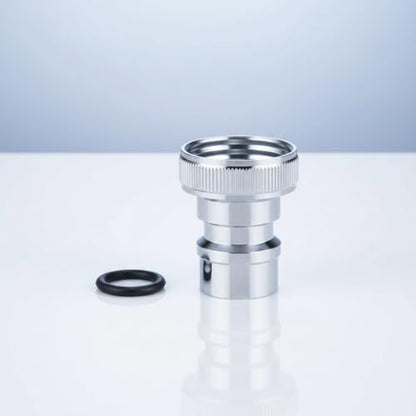 Universal Faucet Adapter Kit with Snap-On Design | 15/16”-27 Male to 55/64”-27 Female Thread Converter for Portable Dishwasher/Sink Hose/Aerator