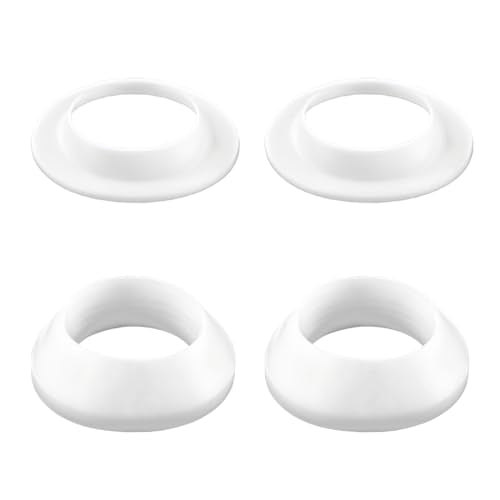 Drainage Seal,Universal Basin Drain Gasket Replacement Parts,Thickened Silicone Sealing Ring for Bathroom Sink Drain Stopper，Includes Top and Bottom Washers Seals (White-2 Sets) - color: White-2 Sets