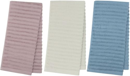 Mia's Dream Hand Towels, Cotton Bath Towels Set, 3 Pack,13" x 27", Multi | Soft Terry Hand Towels for Bathroom & Kitchen, Quick Drying Bathroom Hand Towels, Absorbent Cotton Dish Towels For Kitchen - color: Light Gray+blue+purple (Hand Towel：13" X 27")
