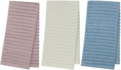 Mia's Dream Hand Towels, Cotton Bath Towels Set, 3 Pack,13" x 27", Multi | Soft Terry Hand Towels for Bathroom & Kitchen, Quick Drying Bathroom Hand Towels, Absorbent Cotton Dish Towels For Kitchen - color: Light Gray+blue+purple (Hand Towel：13" X 27")