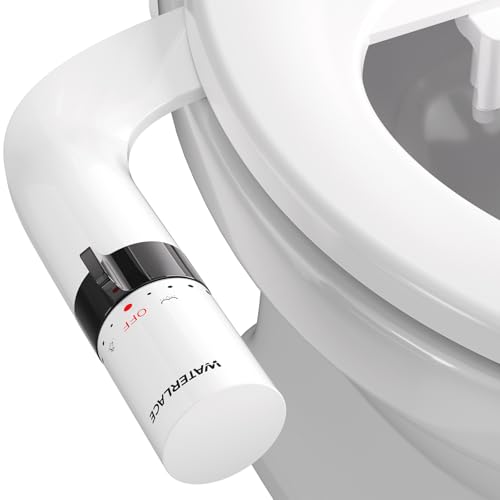 Bidet Attachment for Toilet Seat Sprayer - Non Electric Dual Nozzle with Cold Water - Self Cleaning Toilets Bathroom Spray for Butt Wash - Easy Slim Adjustable Pressure Control Rv Bidets Gifts - color: Black