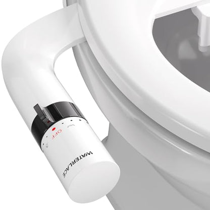 Bidet Attachment for Toilet Seat Sprayer - Non Electric Dual Nozzle with Cold Water - Self Cleaning Toilets Bathroom Spray for Butt Wash - Easy Slim Adjustable Pressure Control Rv Bidets Gifts - color: Black
