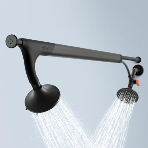 BOONA Tandem Shower as seen on Shark Tank | Dual Shower Head for Couples | Midnight Black, Two Showerheads - color: Midnight Black, size: Two Showerheads