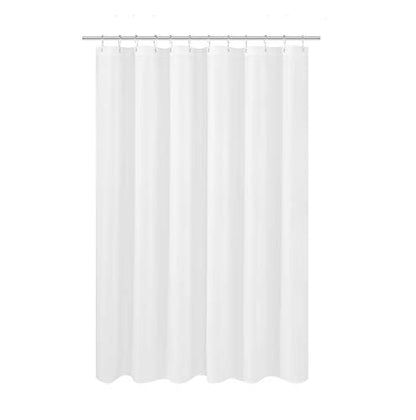 N&Y HOME Fabric Shower Curtain Liner 69 x 70 inches, White | Hotel Quality, Bottom Magnets, Machine Washable, Water Repellent, 69x70 Bathroom Curtain with Grommets - color: White, size: 69"W x 70"L (Pack of 1)