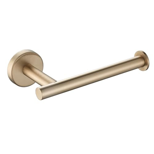 JQK Champagne Bronze Toilet Paper Holder, 5 Inch Tissue Paper Dispenser for Bathroom, 304 Stainless Steel Thick 0.8mm Wall Mount, TPH120-CB - color: Champagne Bronze, size: Knob