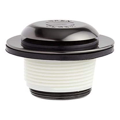 Signature Hardware 477094 Pop-Up Drain with Overflow Cover for Alcove Tub - Matte Black - color: Matte Black