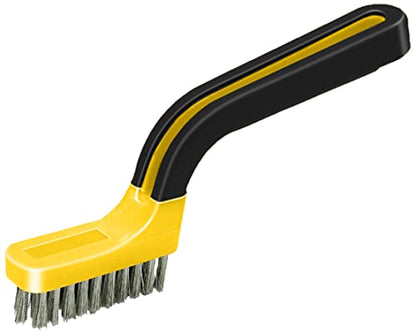 ALLWAY SB1 Soft-Grip Narrow Stainless Steel Stripper Brush | Soft-Grip Handle, Solvent-Proof Bristles - style: Narrow Stainless Steel Stripper Brush
