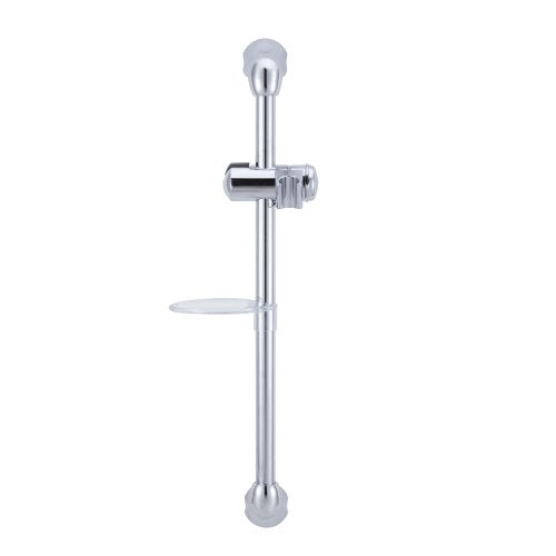 Dura Faucet DF-SA300CL-CP RV Handheld Showerhead Slide Bar (Chrome) | RV handheld showerhead slide bar with water-saving control. Fits standard RV shower hoses. Chrome finish. - color: Chrome