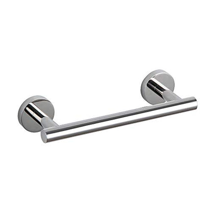 GERZ 9-Inch Bathroom Towel Bar Stainless Steel Bath Towel Rack Contemporary Style Wall Mount, Polished Finish AG1101C23-JG - color: Chrome, size: 9 Inch (Pack of 1)