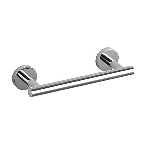 GERZ 9-Inch Bathroom Towel Bar Stainless Steel Bath Towel Rack Contemporary Style Wall Mount, Polished Finish AG1101C23-JG - color: Chrome, size: 9 Inch (Pack of 1)