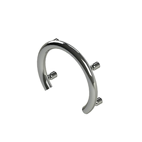 Accent Ring 13" Circular ADA Grab Bar - Polished Chrome, 500 Lbs | Ring-style designer grab bar, decorative and safety-rated, 500 lbs - color: Polished Chrome