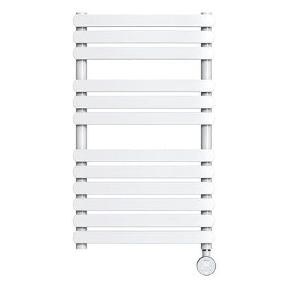 MG01 Towel Warmer for Bathroom, Large, White | Heated Towel Rack, Built-in Timer and Thermo Control, Detachable Controller, Memory Function, Hardwired/Plug-in