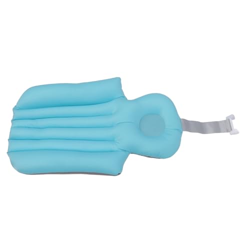 Adult Bath Pillow Suction Cup Design Neck Back Support Nonslip Bath Mat for Home Bathroom (Blue) - color: Blue