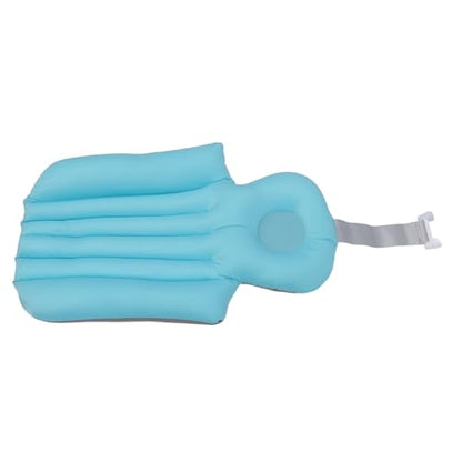 Adult Bath Pillow Suction Cup Design Neck Back Support Nonslip Bath Mat for Home Bathroom (Blue) - color: Blue