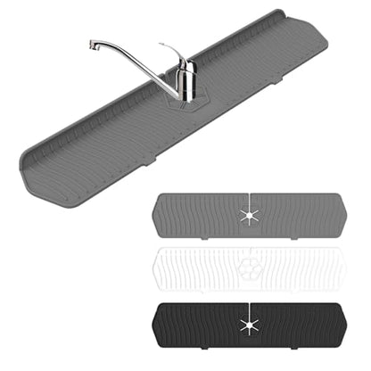Faucet Guard - 90 Foldable Drain Mat for Kitchen & Bathroom Sink (Gray, 24"*5.66") - color: Gray, size: 24"*5.78"