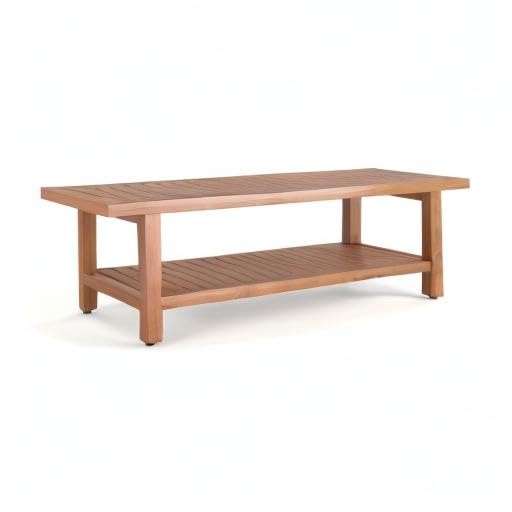 AquaTeak 60" Spa Manor Teak Shower Bench with Shelf | Durable, Water-Resistant Teak, Shower Chair & Shaving Foot Rest, Indoor/Outdoor Use