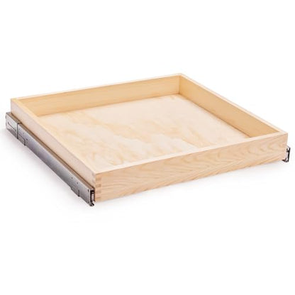 32''W x 21''D x 3''H Pull Out Cabinet Drawer Soft Close Slide Out Wood Organizer for Kitchen, Finished, Bottom and Side Assembly (Wood Drawer Part Width is 31inch) - size: 32”W x 21”D