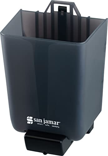 San Jamar Classic Plastic Manual Soap Dispenser, Hand Sanitizer Dispenser, Lotion Dispenser with Universal Compatibility for Home, Bathroom, Kitchen, Restooms, Restaurants, 46 Ounces, Black Pearl - color: Black