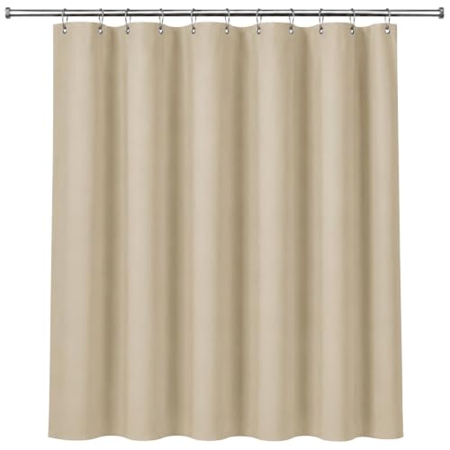 Dependable Industries inc. Essentials Premium 6 Gauge PEVA Shower Curtain Liner - PVC Free Magnetized Bottom Odorless with Rustproof Grommets (Sand) - color: Sand