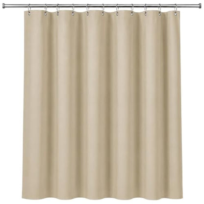 Dependable Industries inc. Essentials Premium 6 Gauge PEVA Shower Curtain Liner - PVC Free Magnetized Bottom Odorless with Rustproof Grommets (Sand) - color: Sand