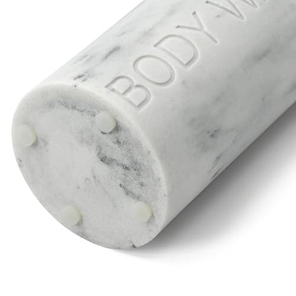 Resin White Marbled Body Wash Engraved Bottle Refillable Pump Dispenser, Durable Waterproof Construction for Bath, Shower - Resin White Marble - Matte Black Pump - color: Body Wash White Marbled
