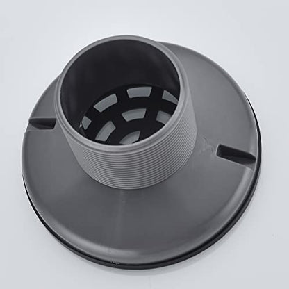 RANDOM Round Shower Drain Kit Matte Black with Adjustable Base Flange,4 Inch Shower Drain Cover with Threaded Adapter,Removable Invisible Look 304 Stainless Steel - color: A-matte Black-4″ Round With Base Flange