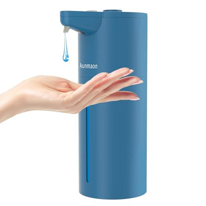 Automatic Soap Dispenser Touchless, Hands-Free, Multi Adjustable Volume, Long Battery Life, Compatible with Thick & Thin Dish/Hand Soap for Bathroom and Kitchen, Easy for Toddlers, Blue - color: Matte Blue