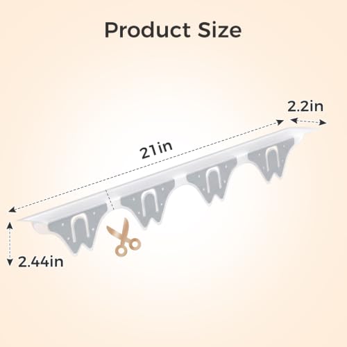 Silicone Stove Gap Covers with Stainless Steel, Oven Gap Filler Seals Gaps Between Stovetop and Counter, Stove Gap Guards Range Trim Kit, Easy to Clean Stove Gap Guard (Clear 2 Pack,21") - color: Clear, size: 21 inches