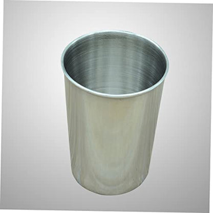 2pcs Stainless Steel Water Cups Brushed Bathroom Tumblers for Beverages Toothbrushes and Multi Use and Easy to Clean - size: 6X6cm