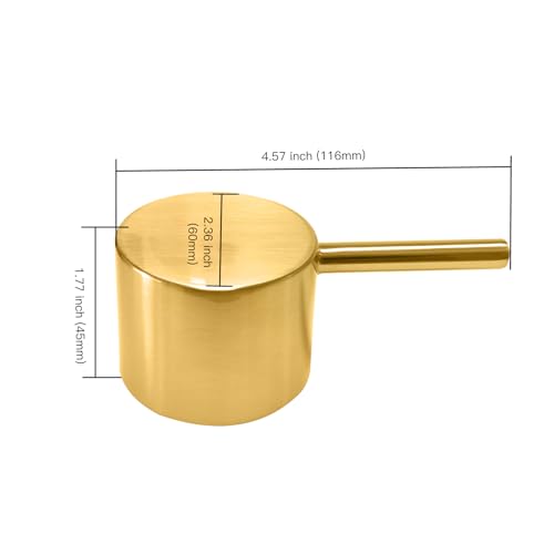 All Metal Replacement for Moen Tub/Shower Lever Handle, Compatible with Moen Posi Temp Shower Handle and for Cartridge,Single Handle Faucets for Adjust Water Volume and Temperature,Brushed Gold - color: Brushed Gold