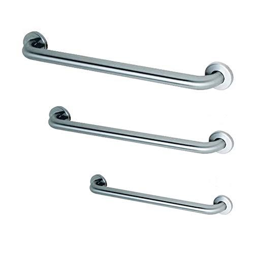 Prestige Commercial Grab Bar Bundle 3-Pack 1.5in Dia 18/36/42in ADA | Satin-Finish Stainless Steel; 1.5in Diameter; lengths 18/36/42in; 3-piece assortment; ADA compliant - style: 3 Piece Assortment