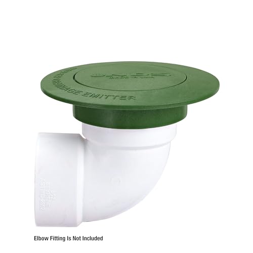 NDS 420C Pop-Up Drainage Emitter, fits 3-Inch and 4-Inch Sewer and Drain Fittings, Works with Drainage Systems Including Catch Basins and Channel Drains, Green
