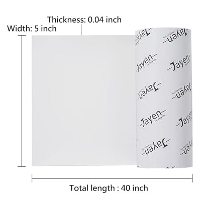 Non Slip Self Adhesive Silicone Cuttable Furniture Pads - 5x40 inch | widely used, functionality, easy to use - color: 5x40 White