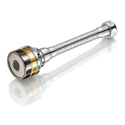360° Swivel Kitchen Faucet Extender 2-function Kitchen Faucet Sprayer Attachment Faucet Nozzle Attachment Water-Saving Faucet Head Replacement Part 55/64'' Female Thread,Long - size: LONG