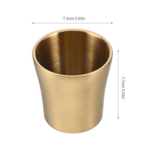 COLLBATH Stainless Steel Mouthwash Cups - 180 Ml/10.98 Inch Tumbler Cup for Bathroom, Bathroom Brushing Mug Home Counter Organizer