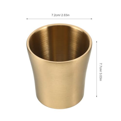 COLLBATH Stainless Steel Mouthwash Cups - 180 Ml/10.98 Inch Tumbler Cup for Bathroom, Bathroom Brushing Mug Home Counter Organizer