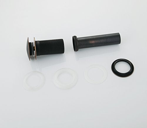 SUMERAIN Bathroom Sink Drain Without Overflow, Oil Rubbed Bronze | Brass, Pop Up Drain Stopper, Durable, Easy Installation - size: S7304O