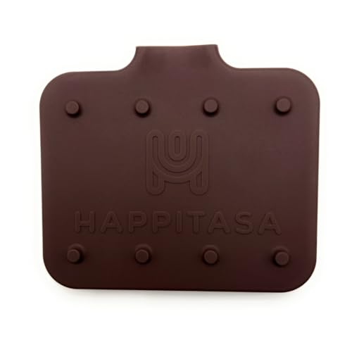 Silicone Soap Dish Tray and Sponge Holder with Drain Chute and Feet | 3-Way Sloped Design | Bathroom and Kitchen Sink Organizer Caddy (Dark Chocolate, 5"x4", 3.5 Ounces) - color: Dark Chocolate, size: 5"x4"