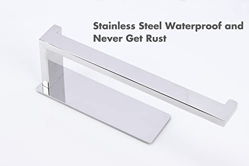Hand Towel Holder, Strong Self Adhesive Hand Towel Ring, Thicken SUS304 Stainless Steel Hand Towel Bar/Rack, No Drilling Modern Hand Towel Hanger (Polish Chrome, 9 in) - color: Polish Chrome, size: 1 Pack 9 In