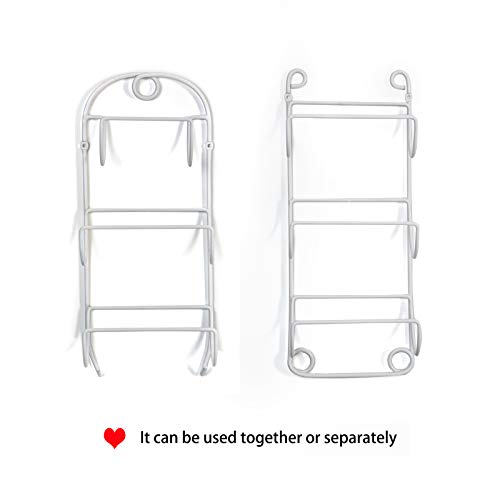 Towel Racks for Bathroom Wall Mounted Metal Wine Rack Towel Shelf Towel Holder for Bath White - color: White