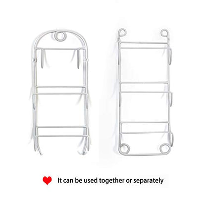 Towel Racks for Bathroom Wall Mounted Metal Wine Rack Towel Shelf Towel Holder for Bath White - color: White