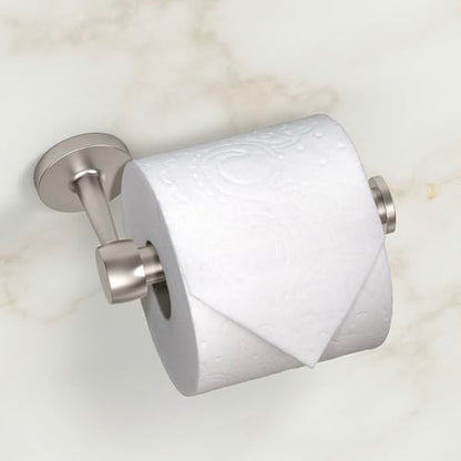 Gatco 5213SN Gibson Euro Toilet Paper Holder, Satin Nickel, Wall-Mounted Open Arm Bathroom Tissue Holder, Retro Modern Decorative Hardware - color: Modern Satin Nickel