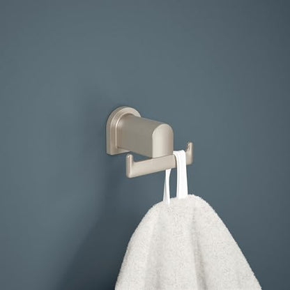 Peerless PA419-BN Xander Double Towel Hook, SpotShield Brushed Nickel