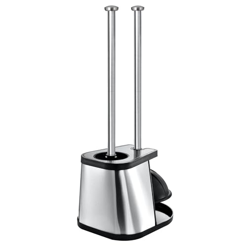 ToiletTree Products Modern Deluxe Freestanding Toilet Brush and Plunger Combo (Black - 7.5" x 9" x 20.5") - style: Black Combo