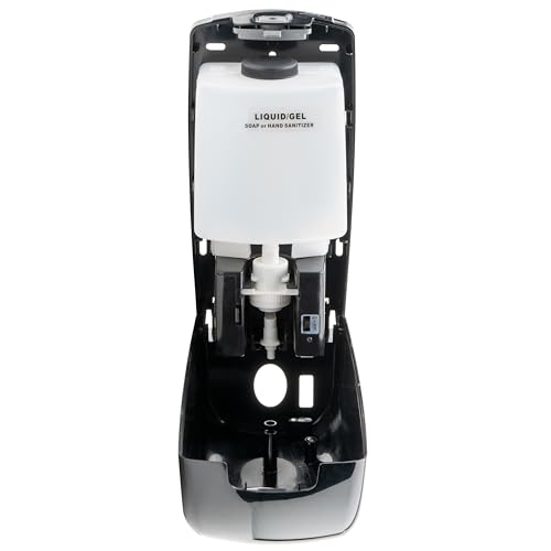 Winco 1000ml Black Pur-Clean Automatic Liquid Soap Dispenser | Automatic dispensing, Adjustable settings, Refillable chamber, Easy mounting - color: Black, style: Auto Liquid